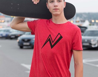 Men's Word Art T-shirt - Music Note Lighting Bolt - Etsy