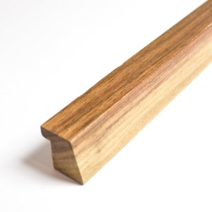 Grandes poignées de tiroir en bois de noyer de 50 cm à 100 cm de long, poignées de meubles ou de placard, poignée de porte d&#39;armoire de cuisine, poignée de garde-robe Ikea en noyer
