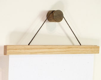 Small Walnut Wood Wall Hook, Minimalist coat hook, modern wall hook, Walnut towel hook peg hook for wall storage