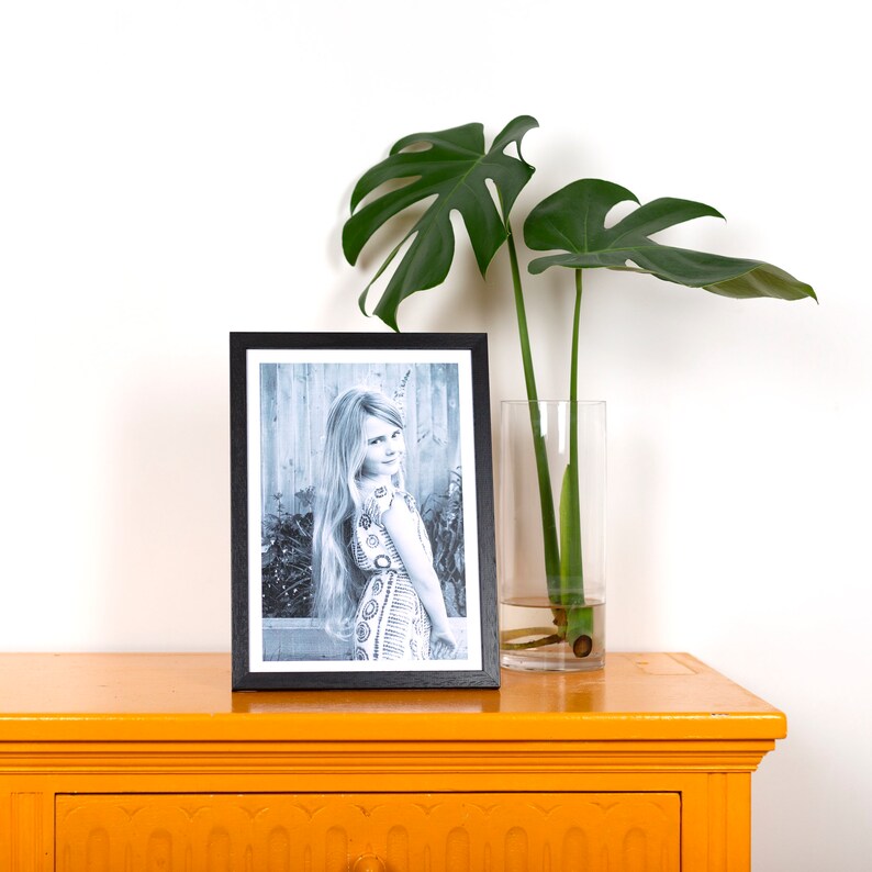 Black Picture Frame A5 A4 A3 Black Wood Frame Black Photo Etsy