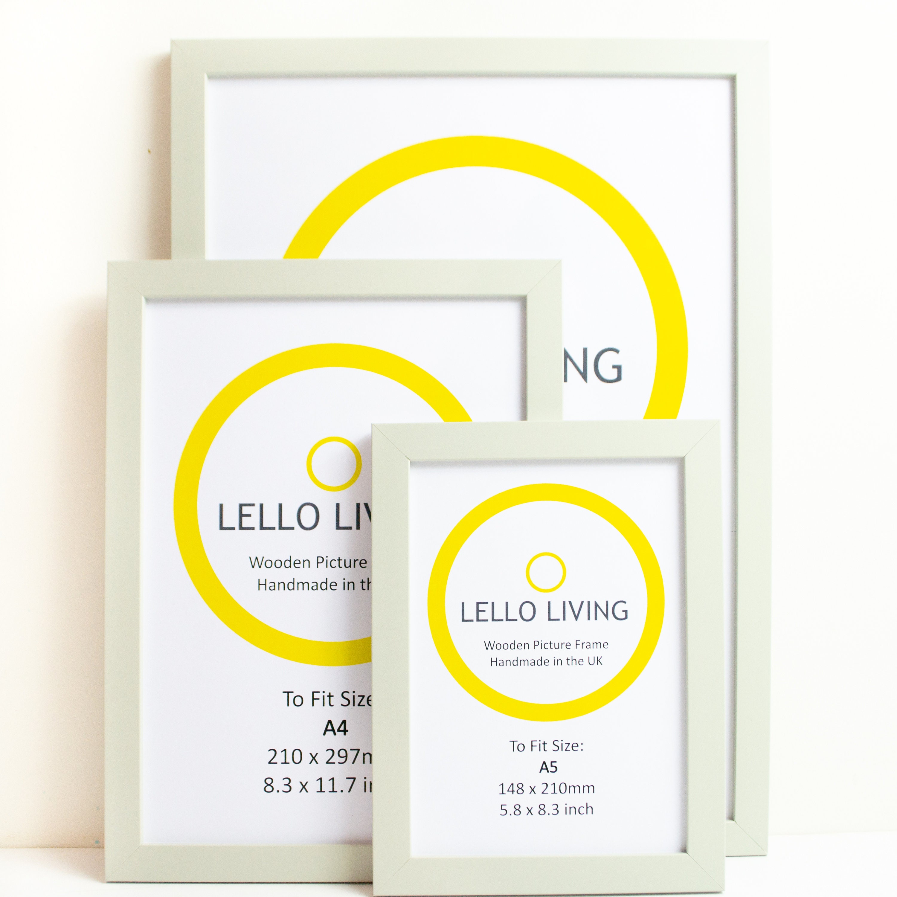 Grey picture frame A5 A4 A3 grey wood frame grey photo Etsy