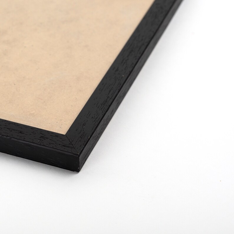 Black Picture Frame A5 A4 A3 Black Wood Frame Black Photo Etsy