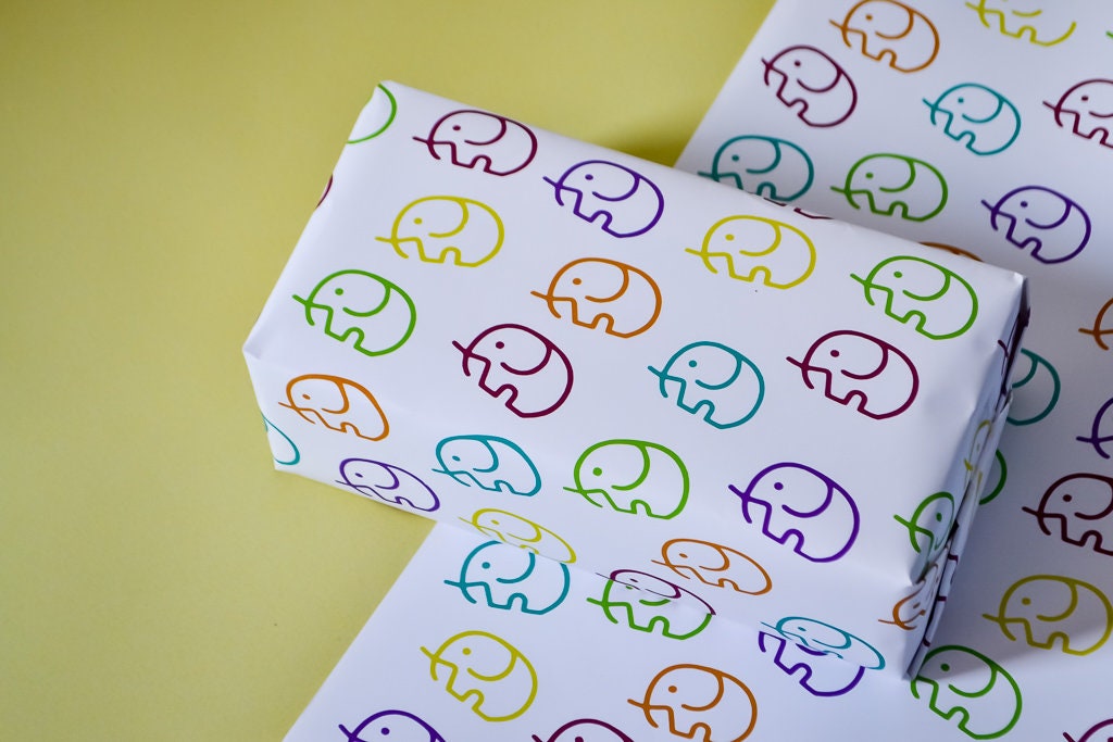 Children's Pink Baby Elephants - ECO Friendly Birthday - View #3