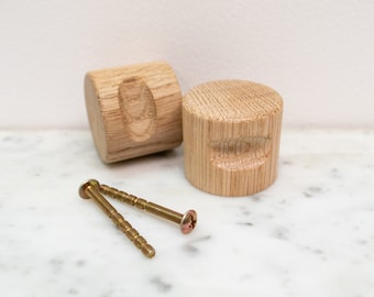 Large Oak Wood Knob, Minimalist handle Modern cabinet pulls, Wooden Knobs, cabinet door knob, handmade drawer knobs