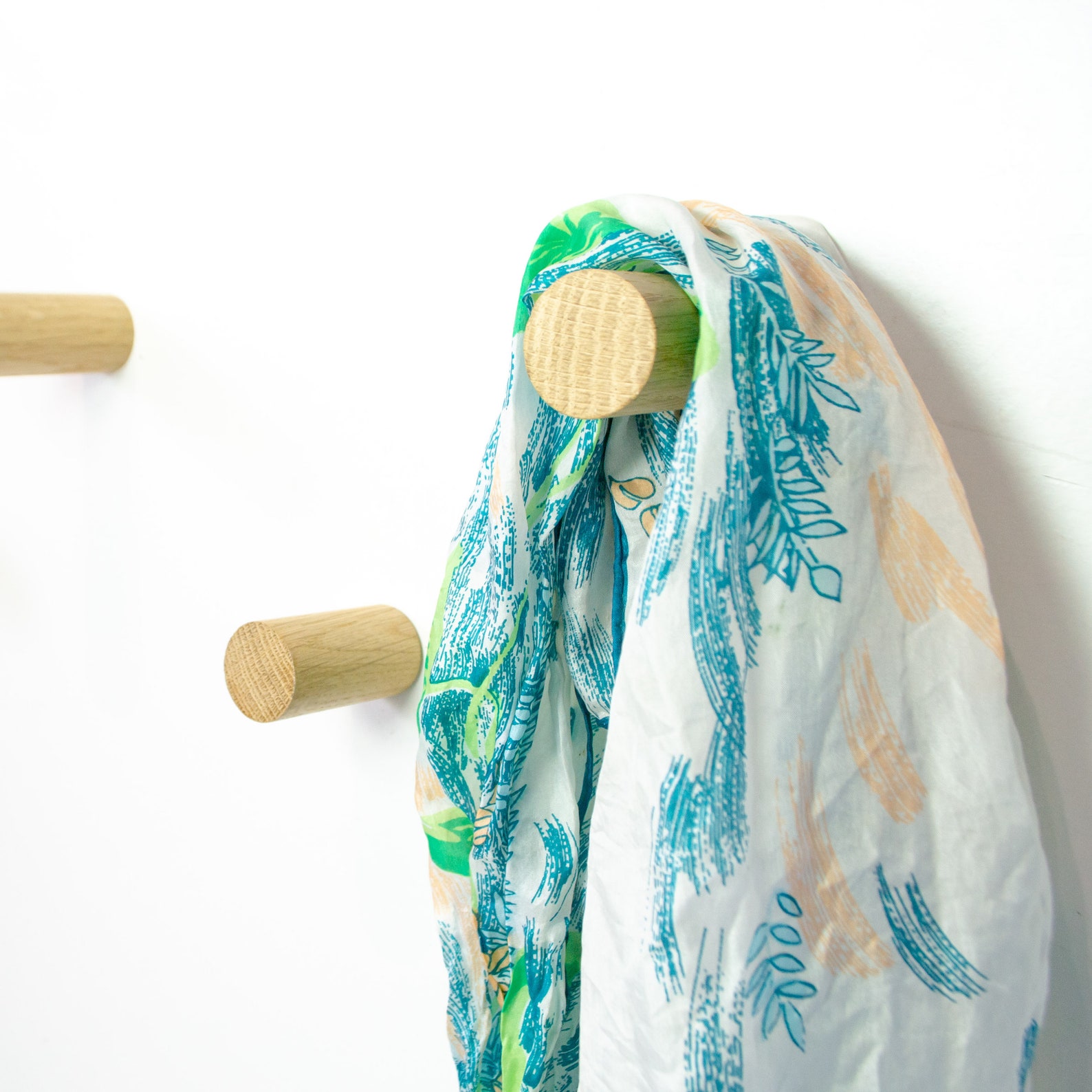 Oak Wood Dowel Wall Hook Minimalist Coat Hook Modern Wall Etsy UK