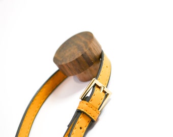Walnut Wood Round Wall Hook, Minimalist coat hook, modern wall hook, Walnut towel hook peg hook for wall storage