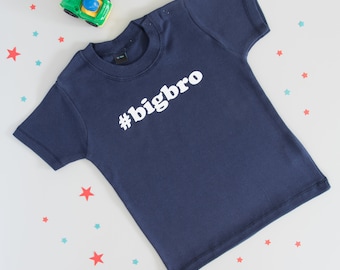 Big Brother t-shirt, Sibling t-shirt, new Brother gift, fun Big Brother Outfit, older brother announcement tee, big bro sibling gift