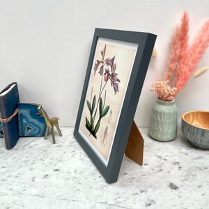 A4 Grey picture frame - Handmade dark grey wood wall art frame, grey photo frame, A4 print frame, high quality solid wood A4 picture frame image 6