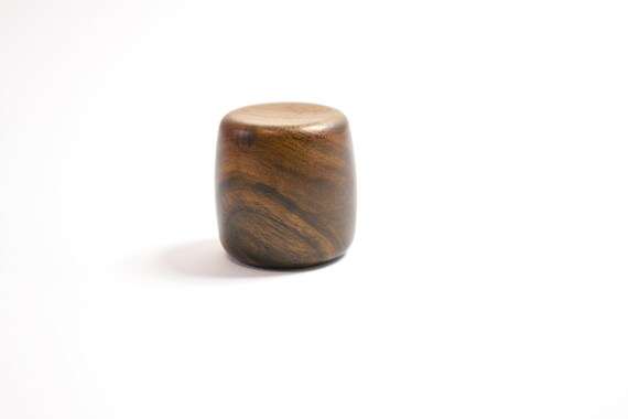 Small Walnut Wood Knob Minimalist Handle Modern Cabinet Etsy