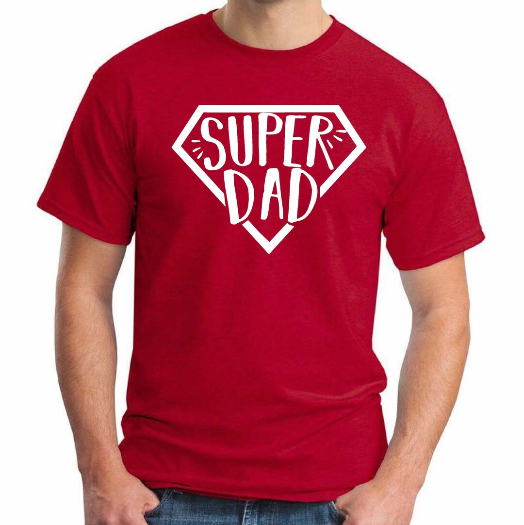 Mens Super Papa Funny Dad T-Shirt Best Fathers Day Gifts for Dad