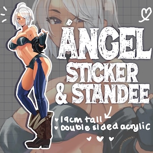 Ángel Standee & Vinyl Sticker