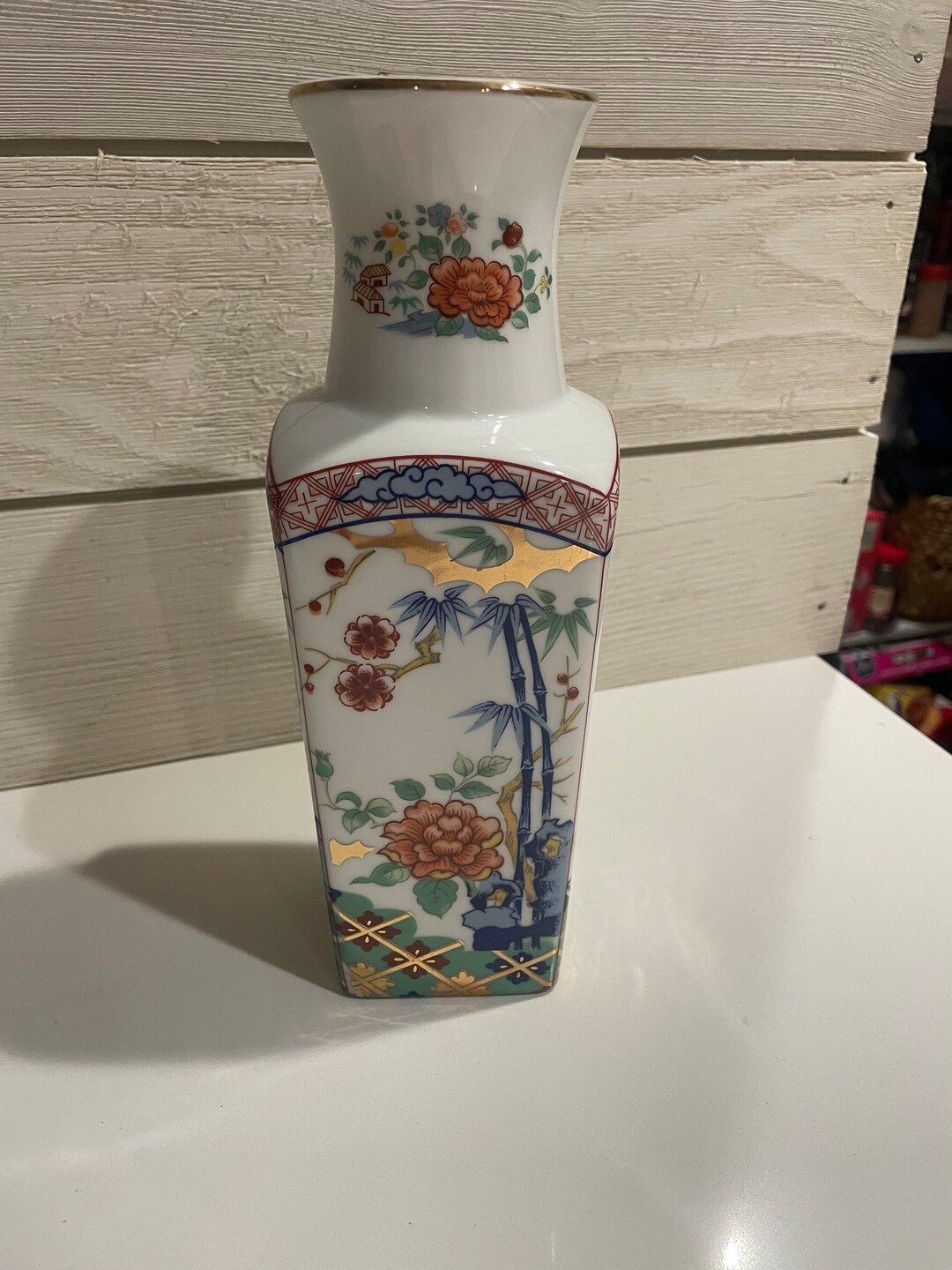 Vintage Miyako Imari Ware Vase Japan Etsy