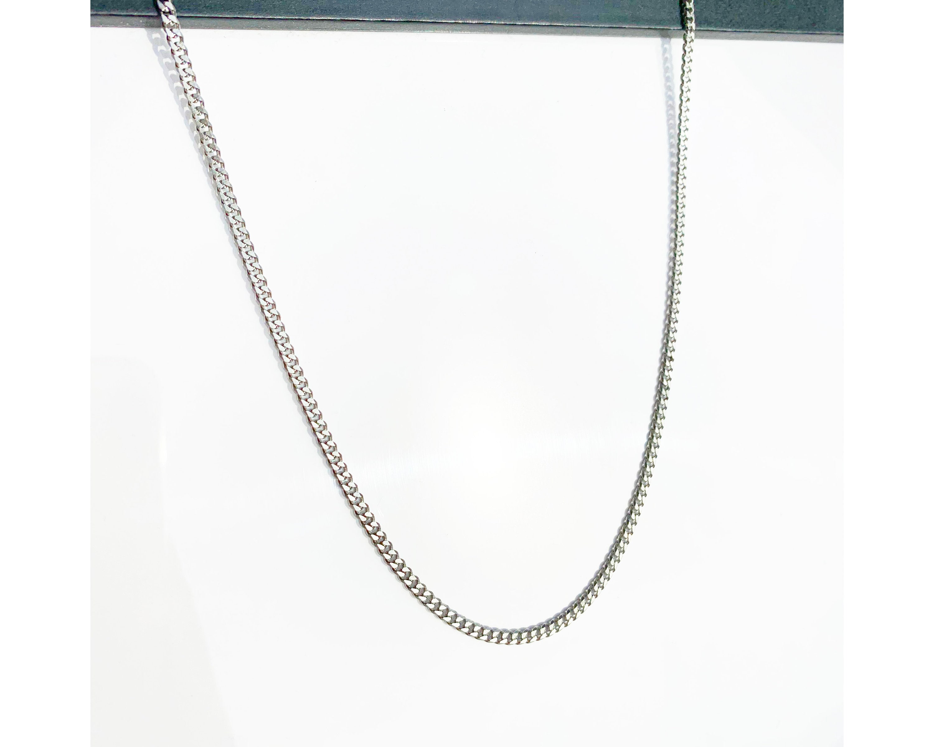 その他 gla chain SILVER GLIVEOR Silver Chain for Men, 16 Inch Sterling Silver Figaro