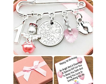 Lucky Sixpence Premier cadeau d’anniversaire pour fille