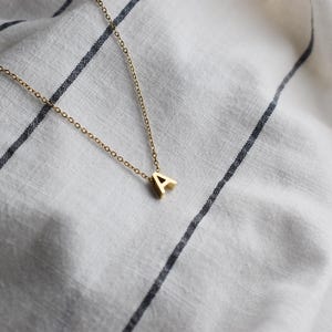 Personalised Initial Necklace Silver Gold Custom Letter Charm Jewellery Dainty Minimalist Necklace Gift for Her Birthday gift Friendship