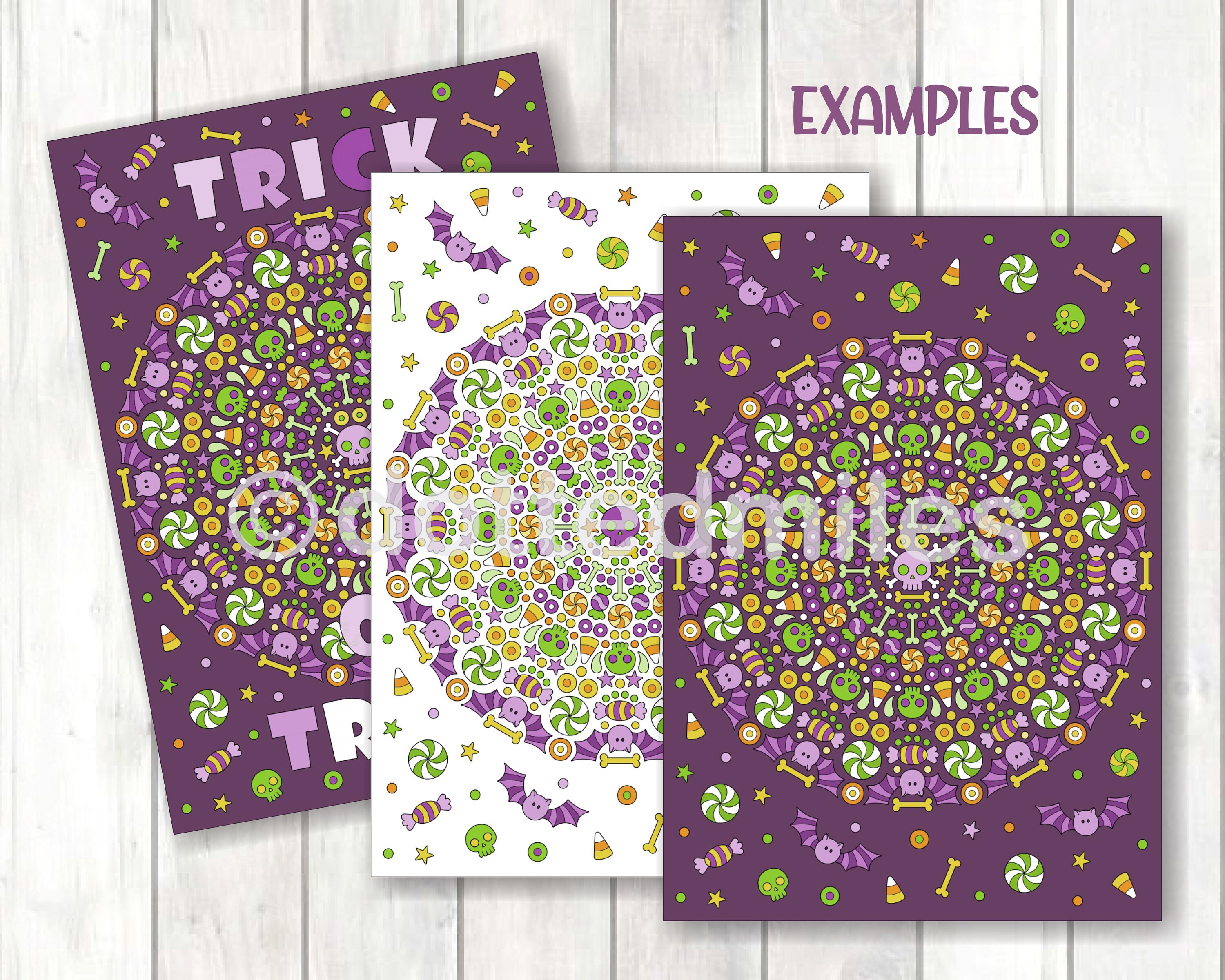 Printable Halloween Mandala Colouring Page for Kids and Adults Coloring