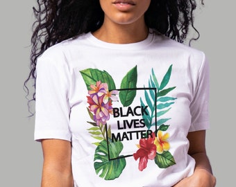 Black Lives Matter Tshirt Gift For Her Mothers Day Gifts For Mom To Be Kind T Shirt For Men And Women Floral Graphic Tee Shirts With Sayings