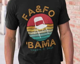 FAFO Montgomery Riverfront Fight Shirt Bama Brawl Alabama Riverboat Brawl Chair Funny Meme Tshirt