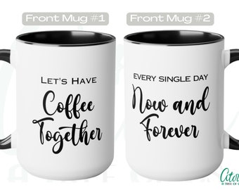 Custom Couples Coffee Mug Set For Couple Gifts Anniversary Mug For Wife Husband Cups Personalized Wedding Date Gift Mr Mrs Mugs