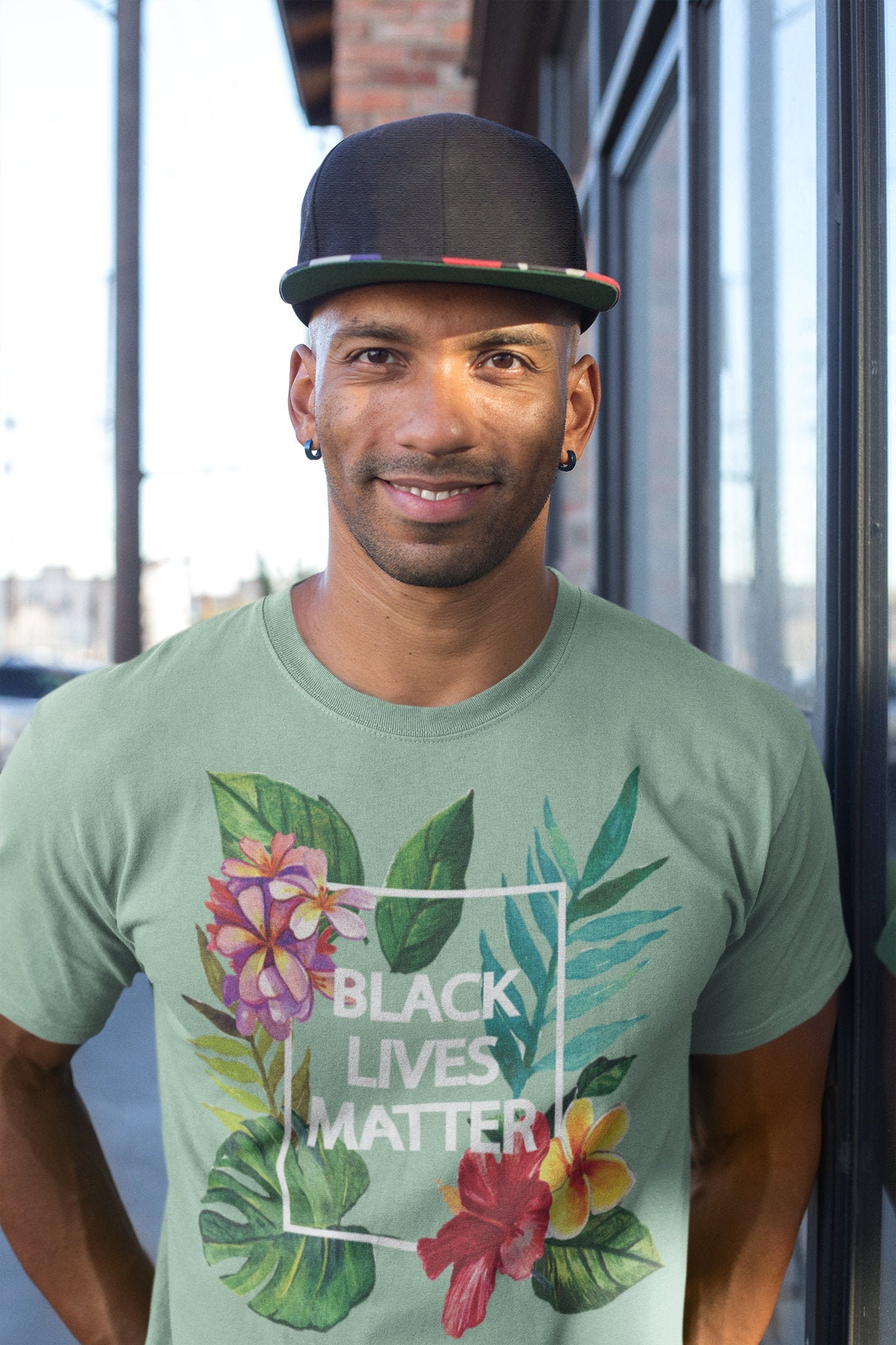 Black Women Matter Floral Tee BLM Women 
