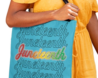 Sac fourre-tout Juneteenth, Black Independence Day, Black History, Black Owned Shops