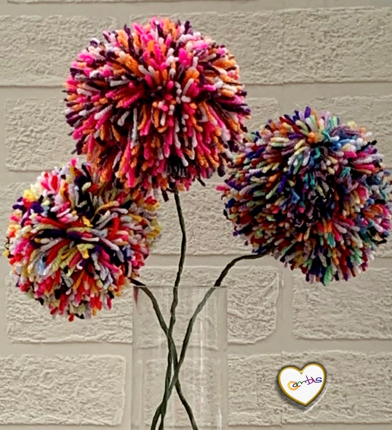 pompom flower big pompom flower big