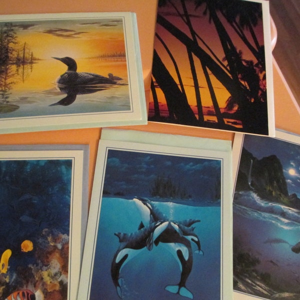 Leaning Tree Cards Etsy