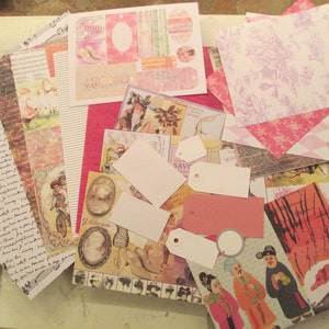 Paperbilities &quot;Whimsy&quot; Scrap-n-Treasures Specialty Scrapbook Paper, Cardstock, Envelopes, Tags & More (23 Count) Card Making. Paper Ephemera