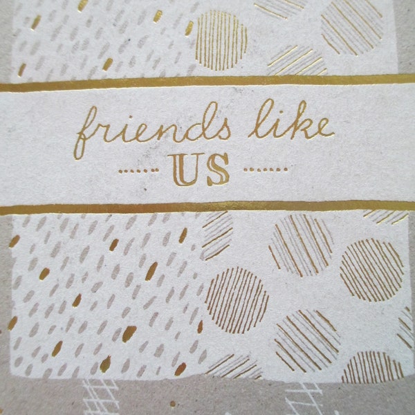 Friends Card Stock Book Board. Gold Lettering. Journal Covers. Hard Boards. Scrapbooks. Junk Journal Altered Art Supply. Crafting Supply.