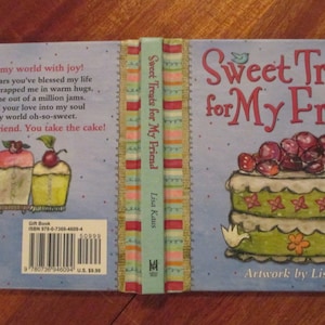 Book Jacket Sweet Treat. Cake. Small Journal Book Jacket. Book Cover Craft. Junk Journal. Planner Cover. Kids Journal. Best Friend.