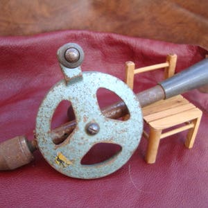 Vintage drill Hand drill Matkap drill Working drill Rare hand drill Russian hand drill Rustic tool Hand crank drill Hand mechanical drill