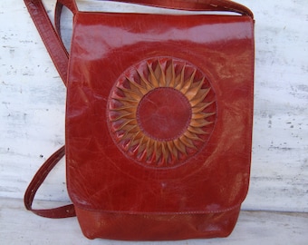 Leather purse, Vintage shoulder bag, Crossbody bag, Minimalist purse, Envelope clutch, Soft leather bag
