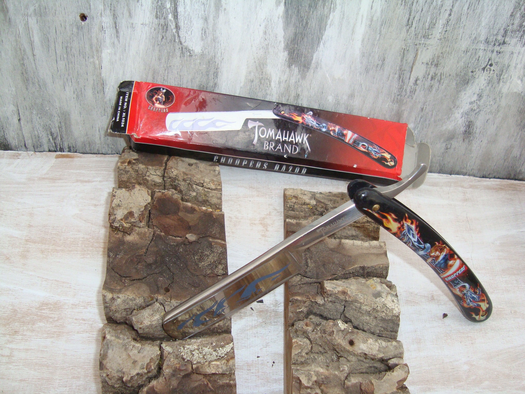Straight Razor Tomahawk Xl 1024 Folding Knife Choopers Razor - Etsy