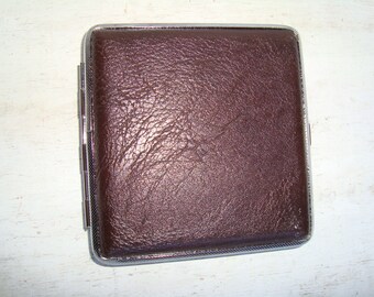 braun buffel cigarette case Vintage Style Braun Cigarette Case - Vintage Style Cigarette Case Double  Sided Case Accessory for Smokers - Cigarette Case -gift for Smokers