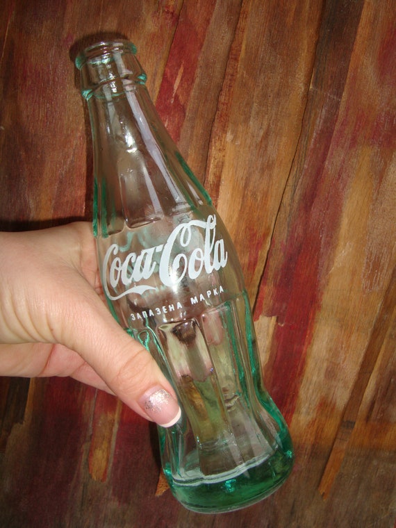 Vintage Bottle Coca Cola Bottle Old Coca Bottle Green Glass Rare