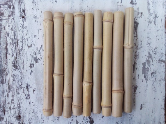 Bamboo Sticks , 9 Bamboo for Crafts, Wood for Crafts, Green Bamboo,  Windchime Parts, Wind Chime Supplies, Wooden Sticks, Reed Sticks 