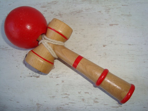 Classic Wooden Kendama full size RED 