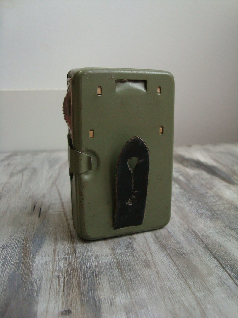 Home decor USSR Army signal 4 Colors 1970/'s Green Old Railroad Signal Military Green Vintage Metal Pocket Flashlight Camping lantern