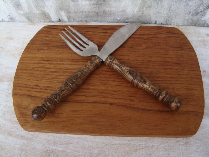 Vintage Rostfrei Appetizer Fork and Knife Boxed Set Primitive Etsy