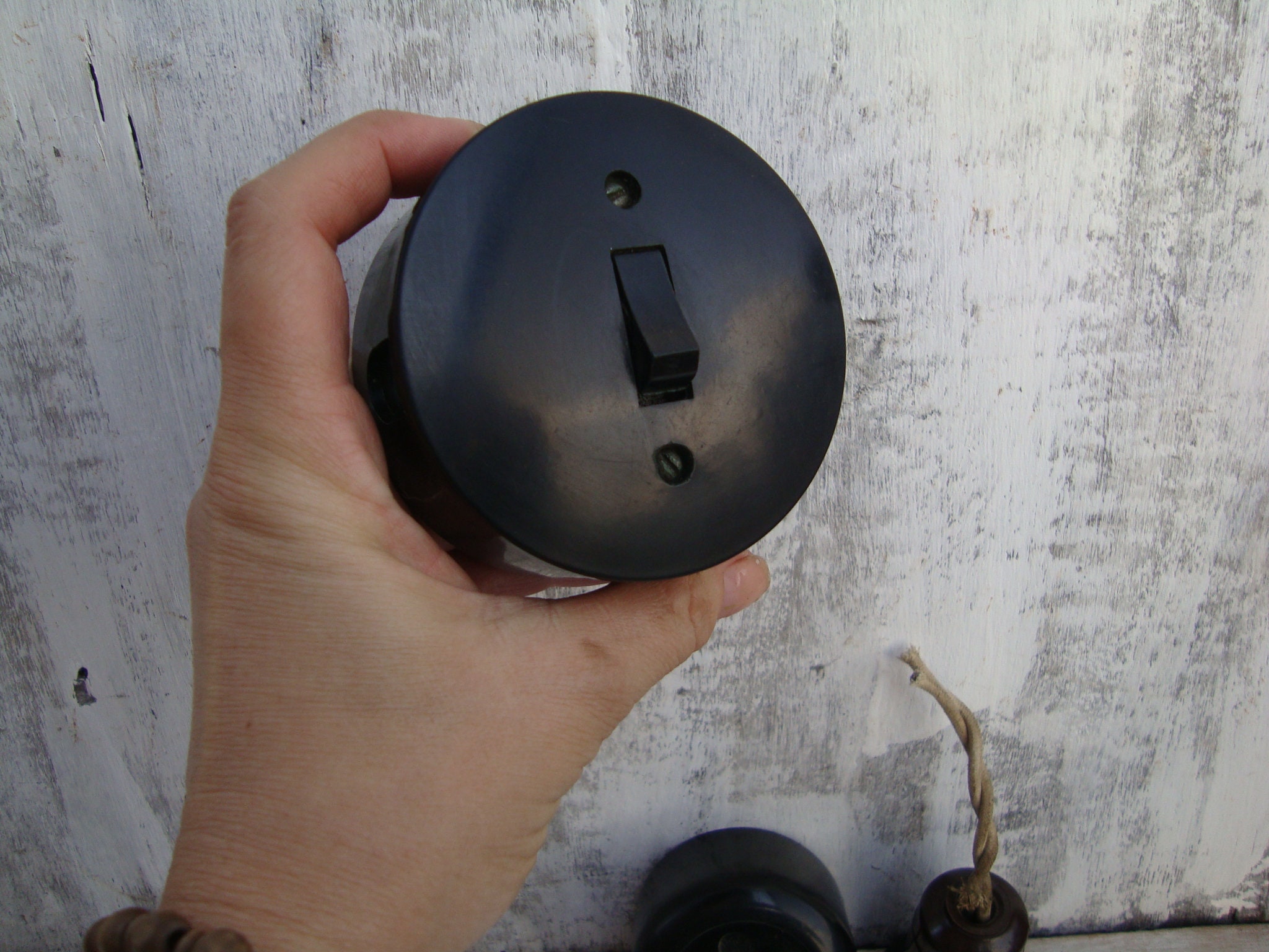 Antique light electrical switch Antique tool On/Off switch | Etsy