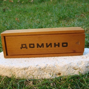 Domino Game - Colour Dominoes - Vintage Colored Wood Dominoes - vintage game - Domino - Family Game - Gift for kids - Dominoes game