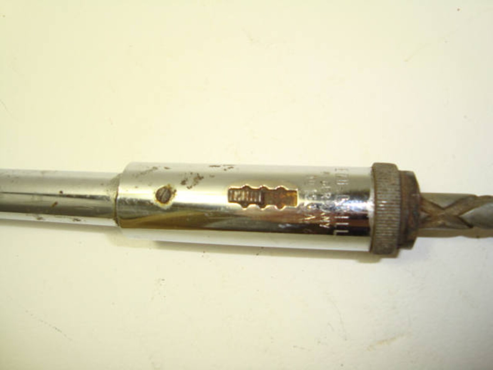 Old Ratchet Screwdriver, Vintage Hand Screwdriver, Flat Head Tip Screwdriver, Vintage Tool