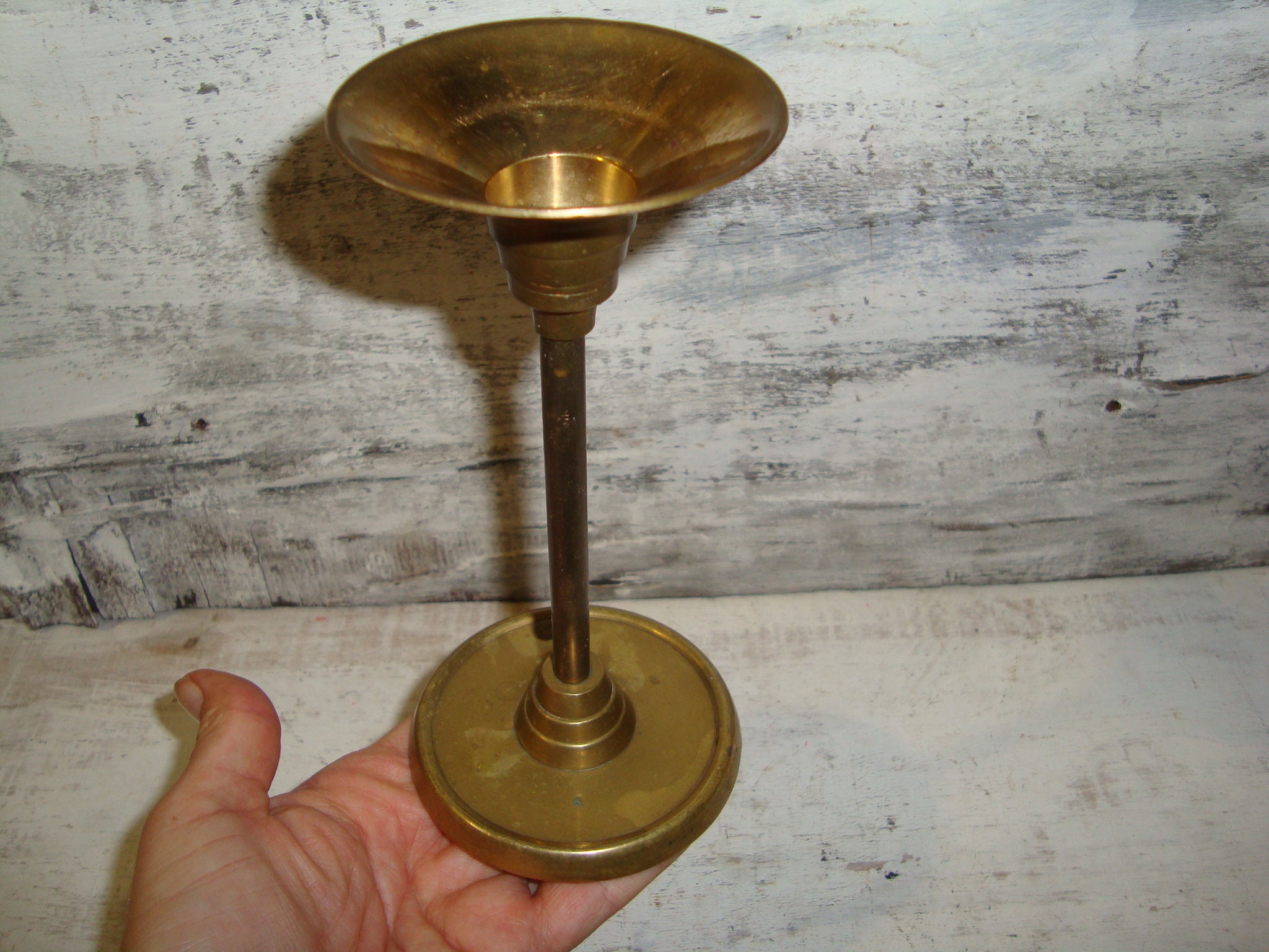 Bronzed French Candlestick Holder