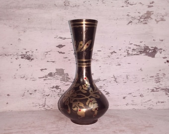 Vase, Decorative Vase, Flower Vase, brass Decor, offis decor,  Flower Vase, Old brass Vase.