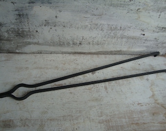 Vintage Fireplace Tool, Vintage Log Grabbers