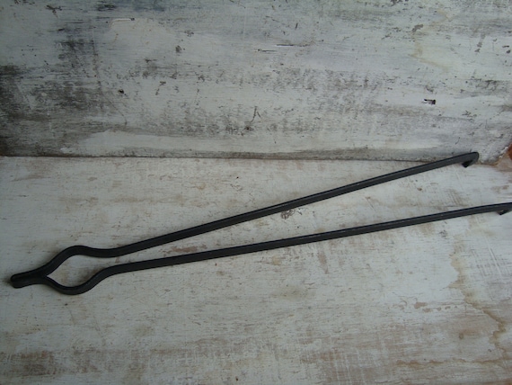 Vintage Fireplace Tool Vintage Log Grabbers Etsy