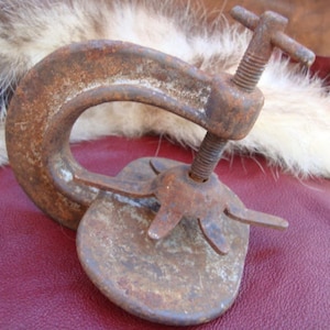 Vintage clamp, Big clamp, Iron clamp, Adjustable vise clamp, Big vulcanizer clamp, Tire repair clamp, Hand press clamp, Vulcanizer clamp