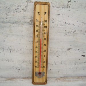 Vintage Thermometer - Thermometer - Holz Thermometer - Indoor Thermometer Outdoor Thermometer - Wand thermometer,gifs,Geschenk