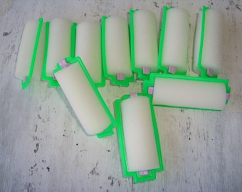 Haarrollers uit de jaren 1980 Vintage haarverzorging Haarkrullers 10 stuks Kapselrollen Haaraccessoires Haarproduct Foam haarrollers