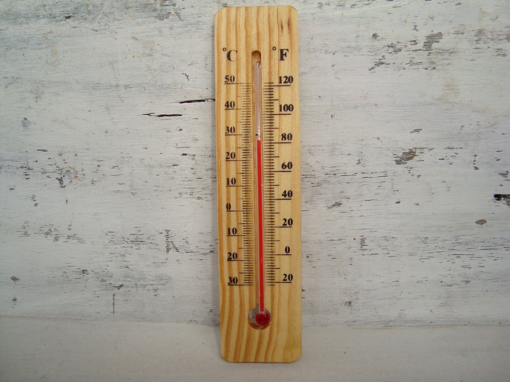 Vintage Thermometer Wood Thermometer Wooden Thermometer Indoor Thermometer  Outdoor Thermometer Wall Thermometer 